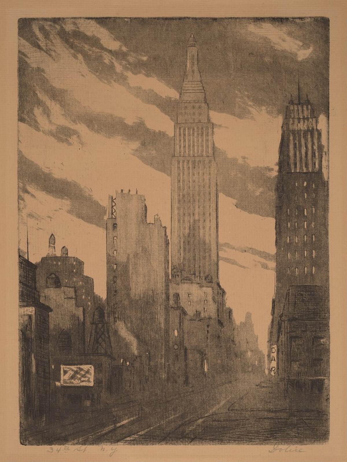 34th St N.Y. by Leon Louis Dolice