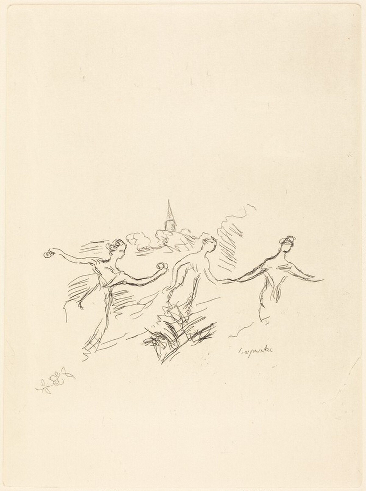 Three Figures by Pierre Laprade