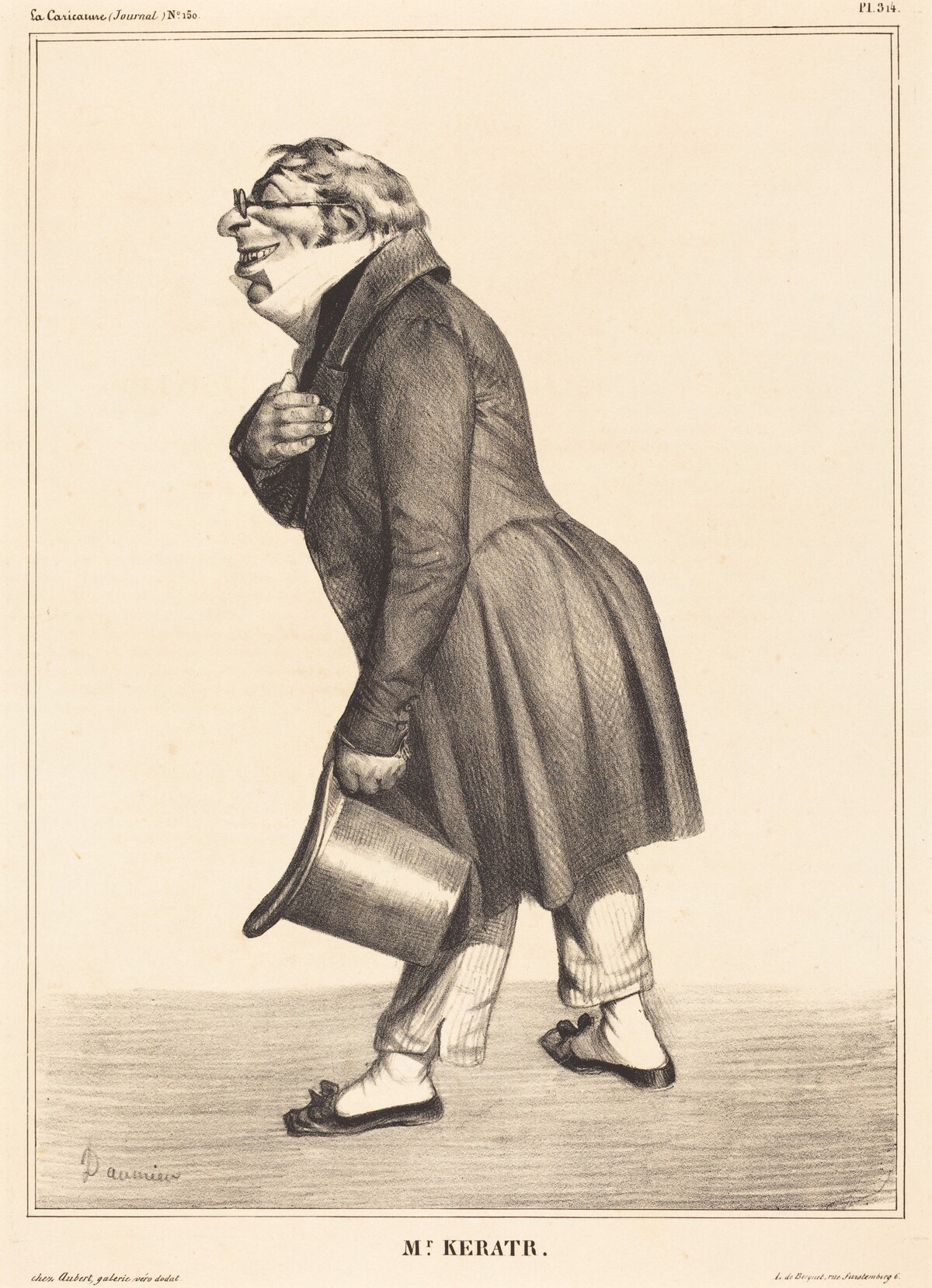 Comte de Kératry by Honoré Daumier