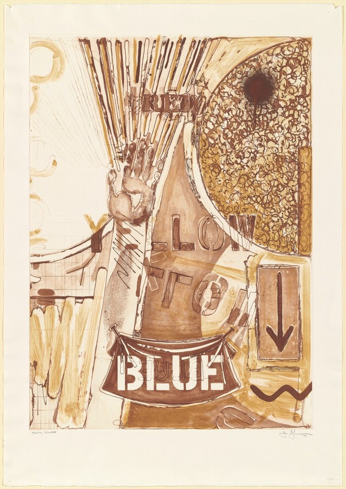Untitled [trial proof] by Jasper Johns