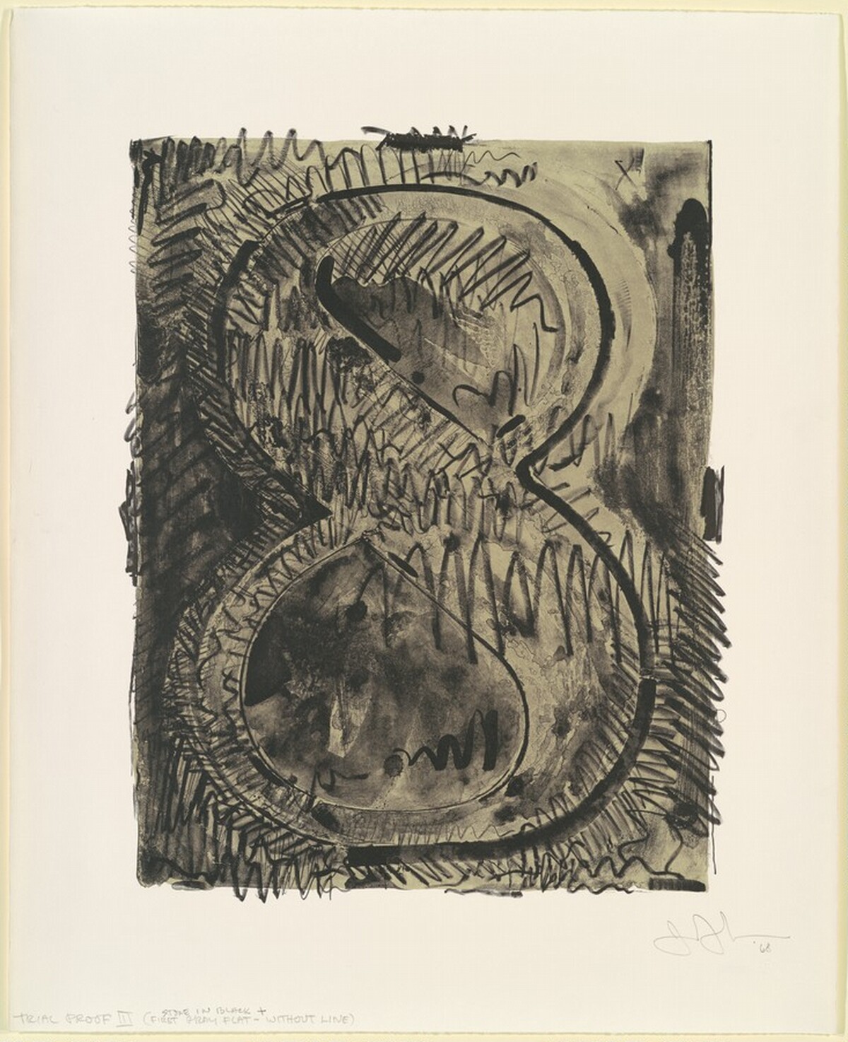 Figure 8 [trial proof 3] by Jasper Johns