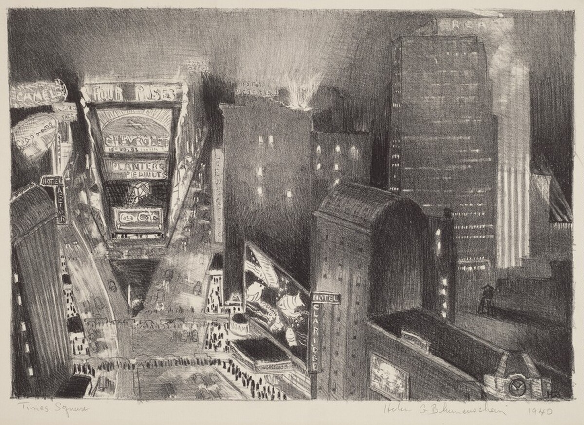Times Square by Helen Green Blumenschein