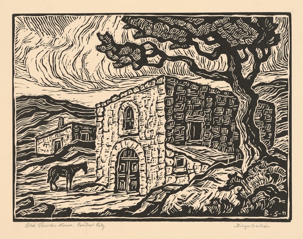 Old Powder House, Central City by Birger Sandzén