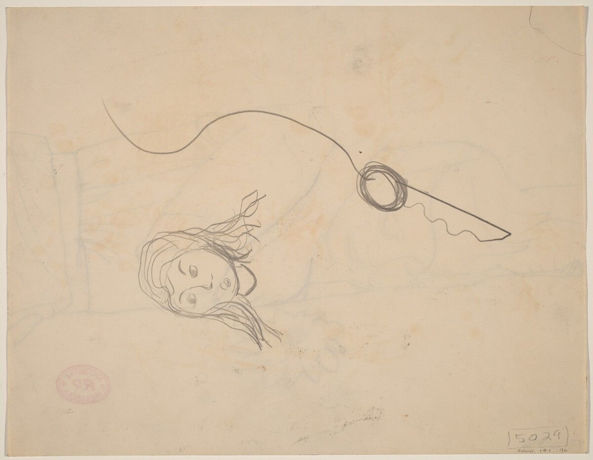 Untitled [head of a young woman] [verso] by Richard Diebenkorn