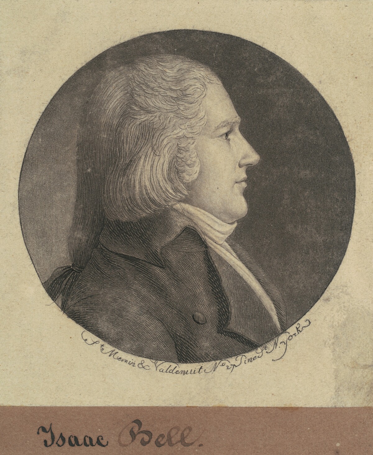 Isaac Bell by Charles B. J. Févret de Saint-Mémin