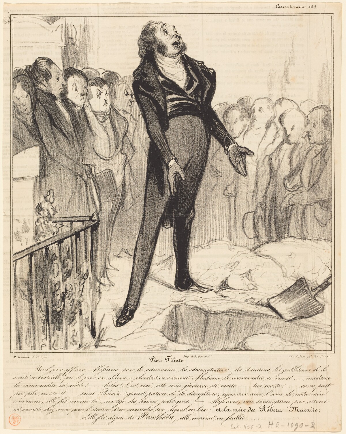 Piétié Filiale by Honoré Daumier