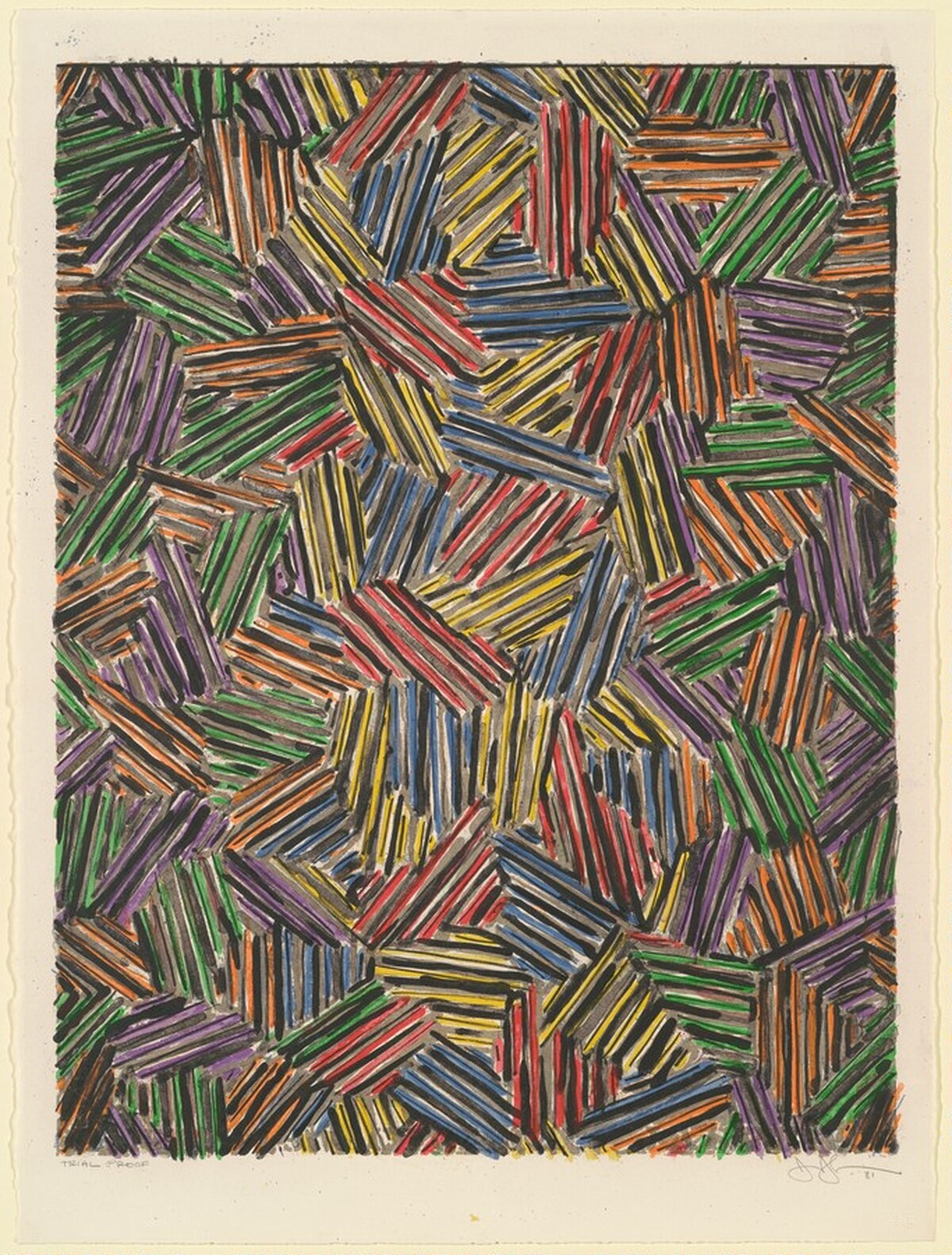 Cicada [trial proof] by Jasper Johns