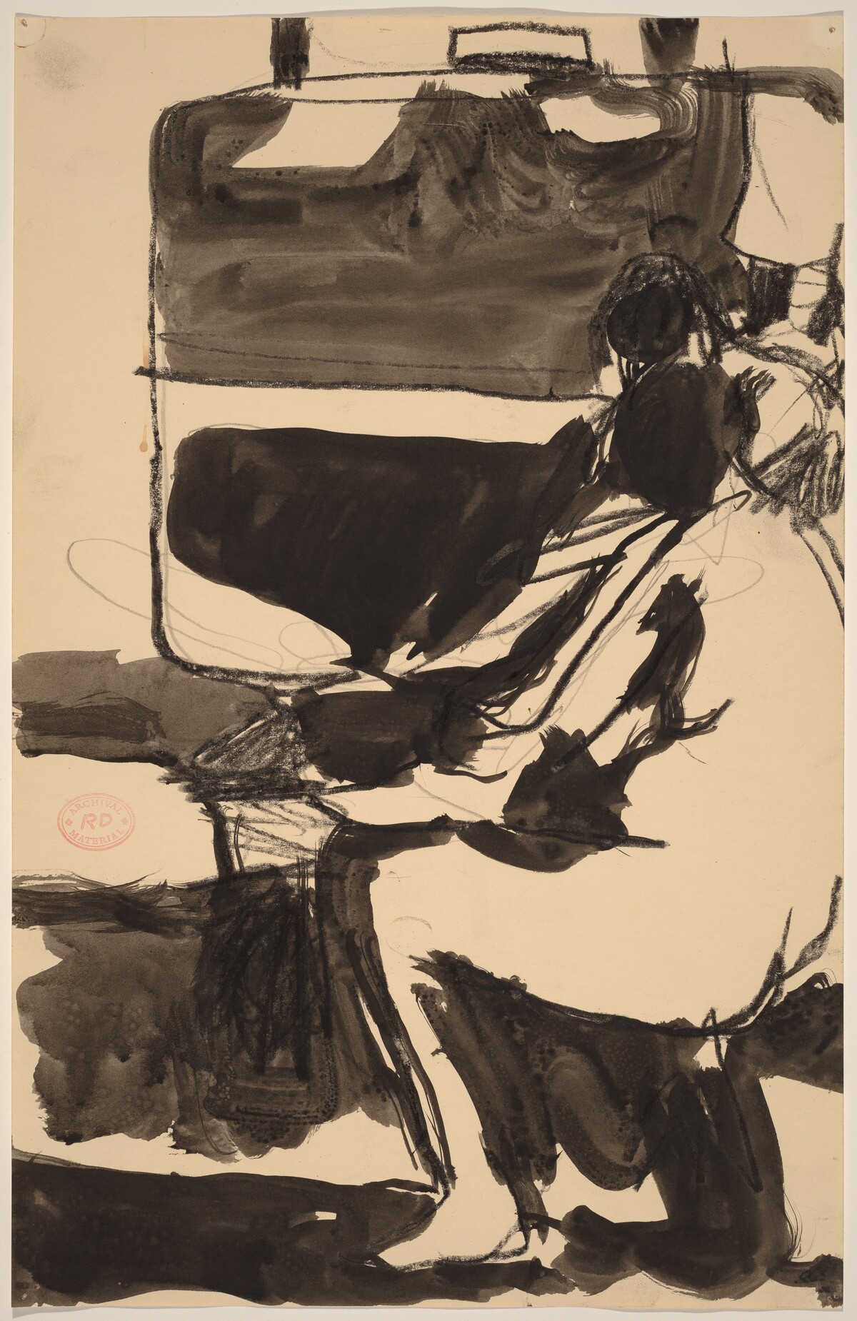 Untitled [two figures] by Richard Diebenkorn
