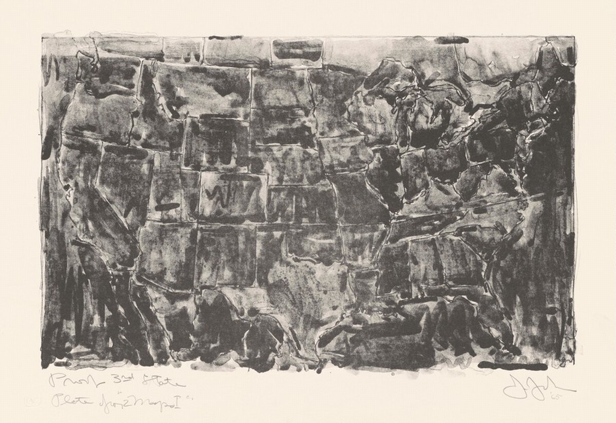 Two Maps I [proof of 3rd state] by Jasper Johns