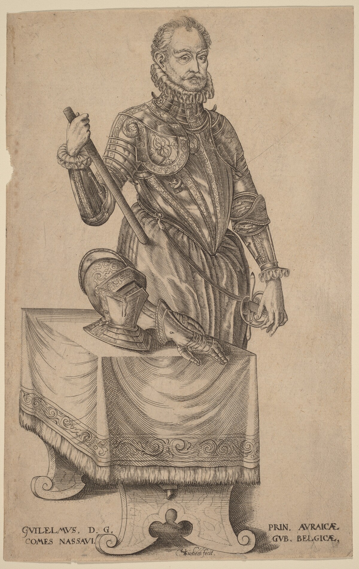 William of Nassau, Prince of Orange by Christoffel van Sichem I after Hendrick Goltzius