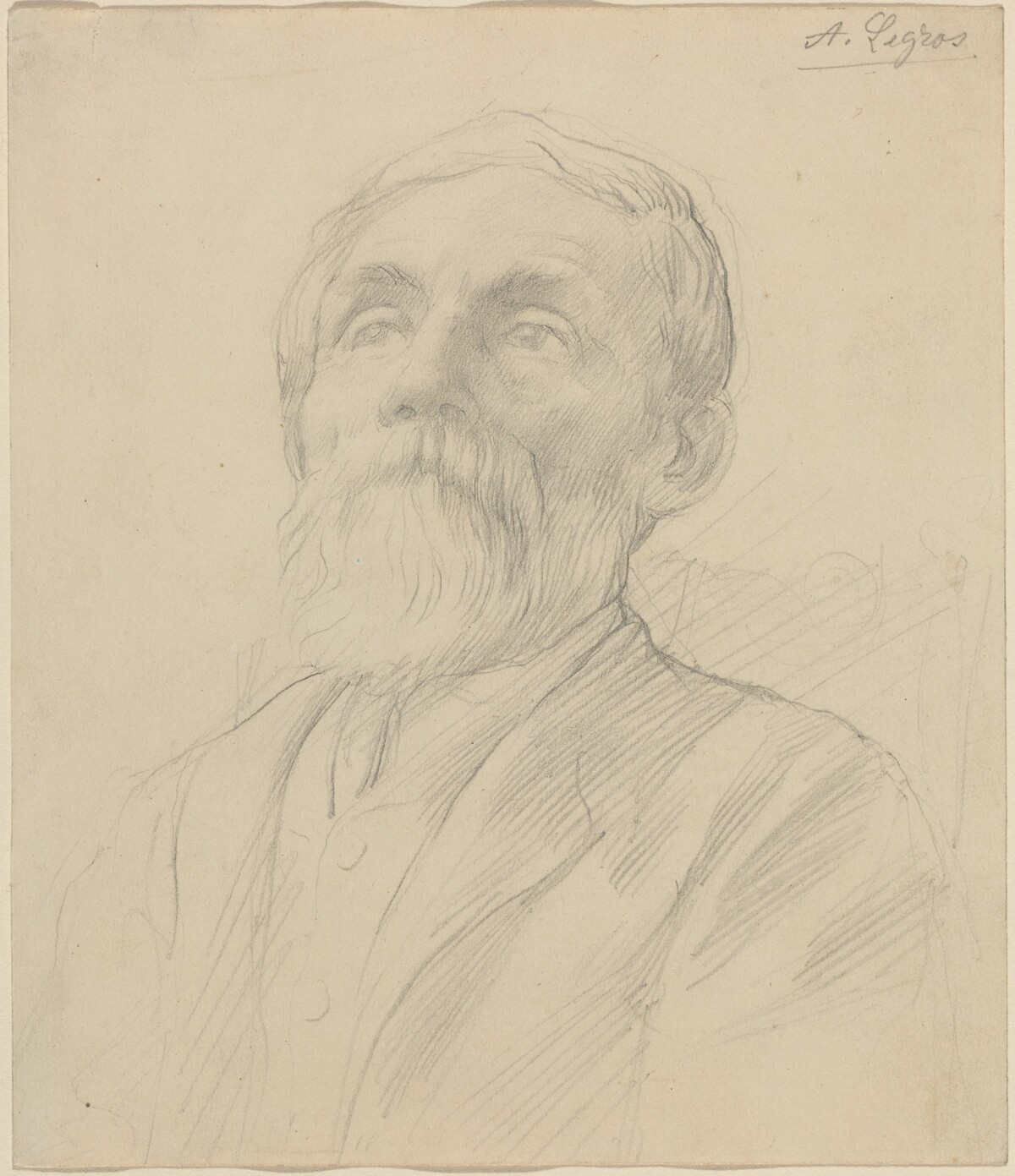 Portrait of an Old Man by Alphonse Legros