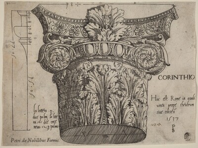 Capital from the Colosseum, Rome