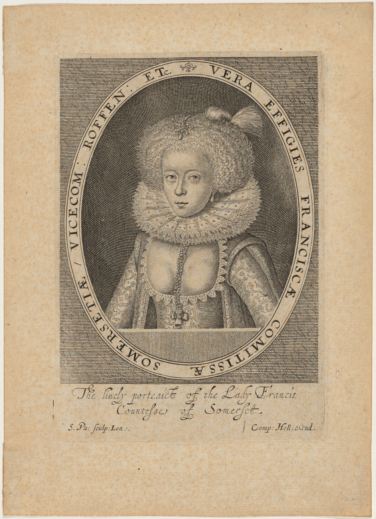 Frances, Countess of Somerset by Simon de Passe
