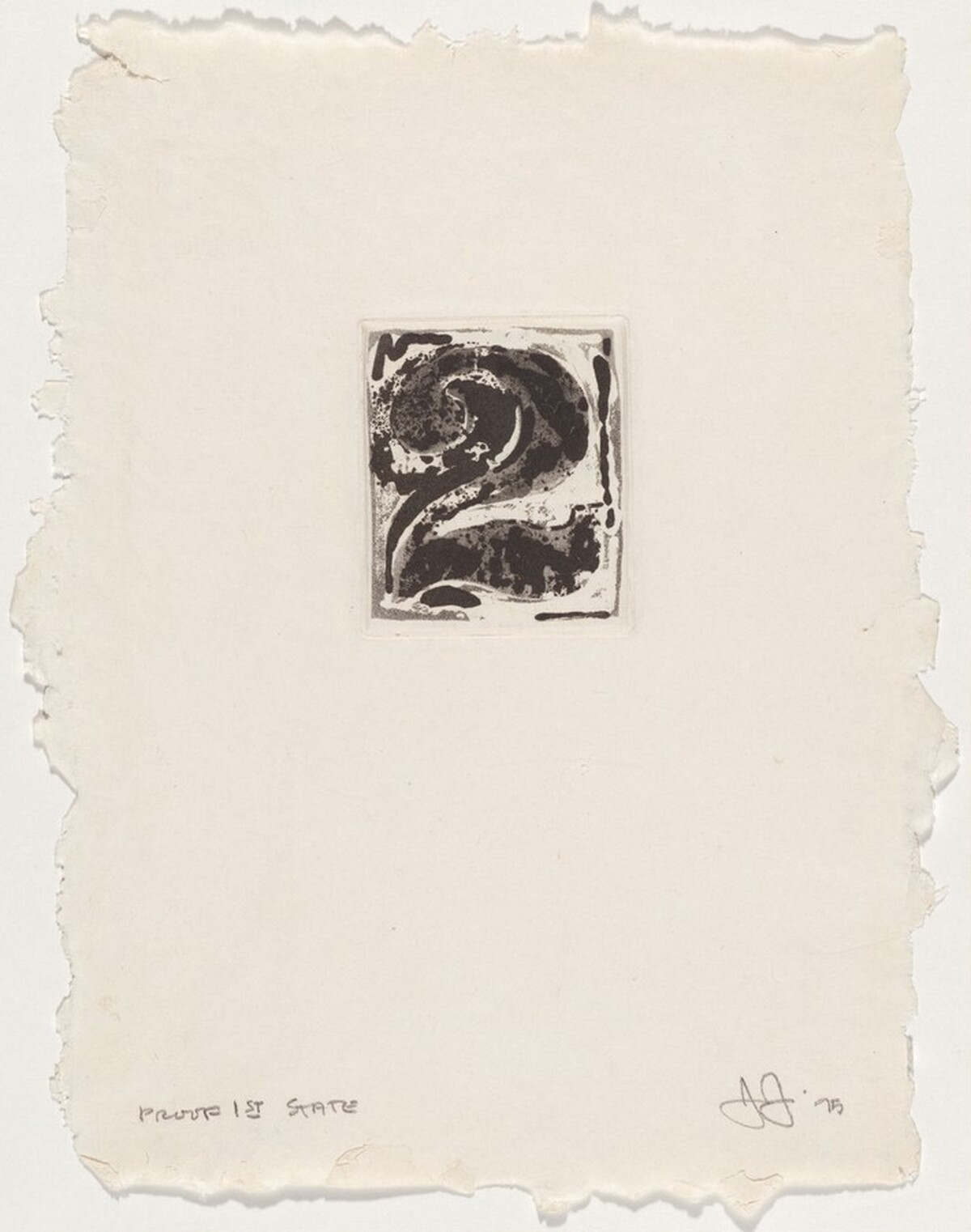 2 [proof of 1st state] by Jasper Johns