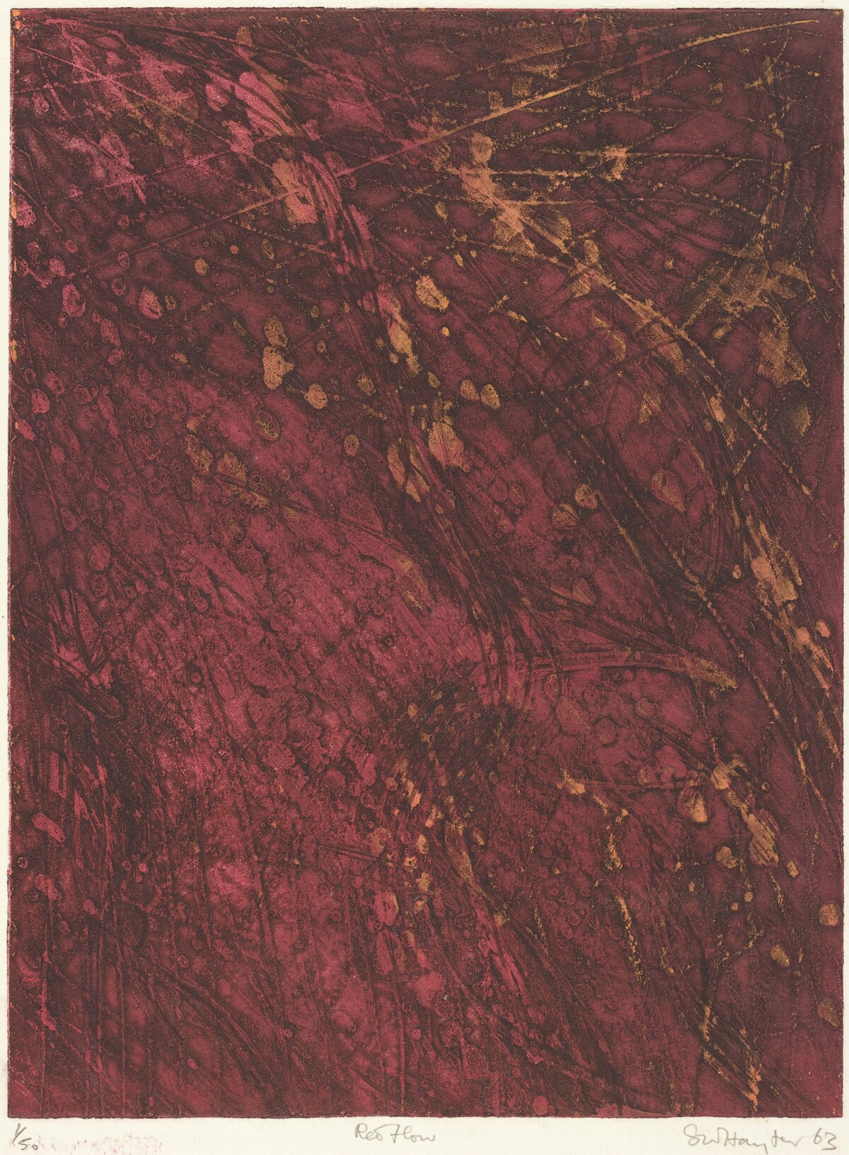 Red Flow by Stanley William Hayter