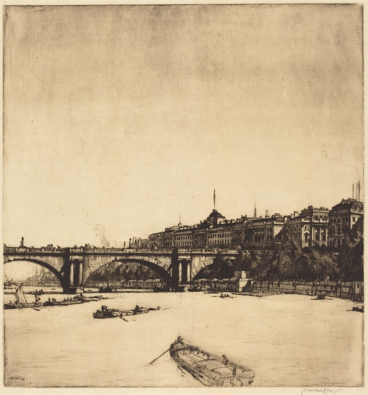 Somerset House by Muirhead Bone
