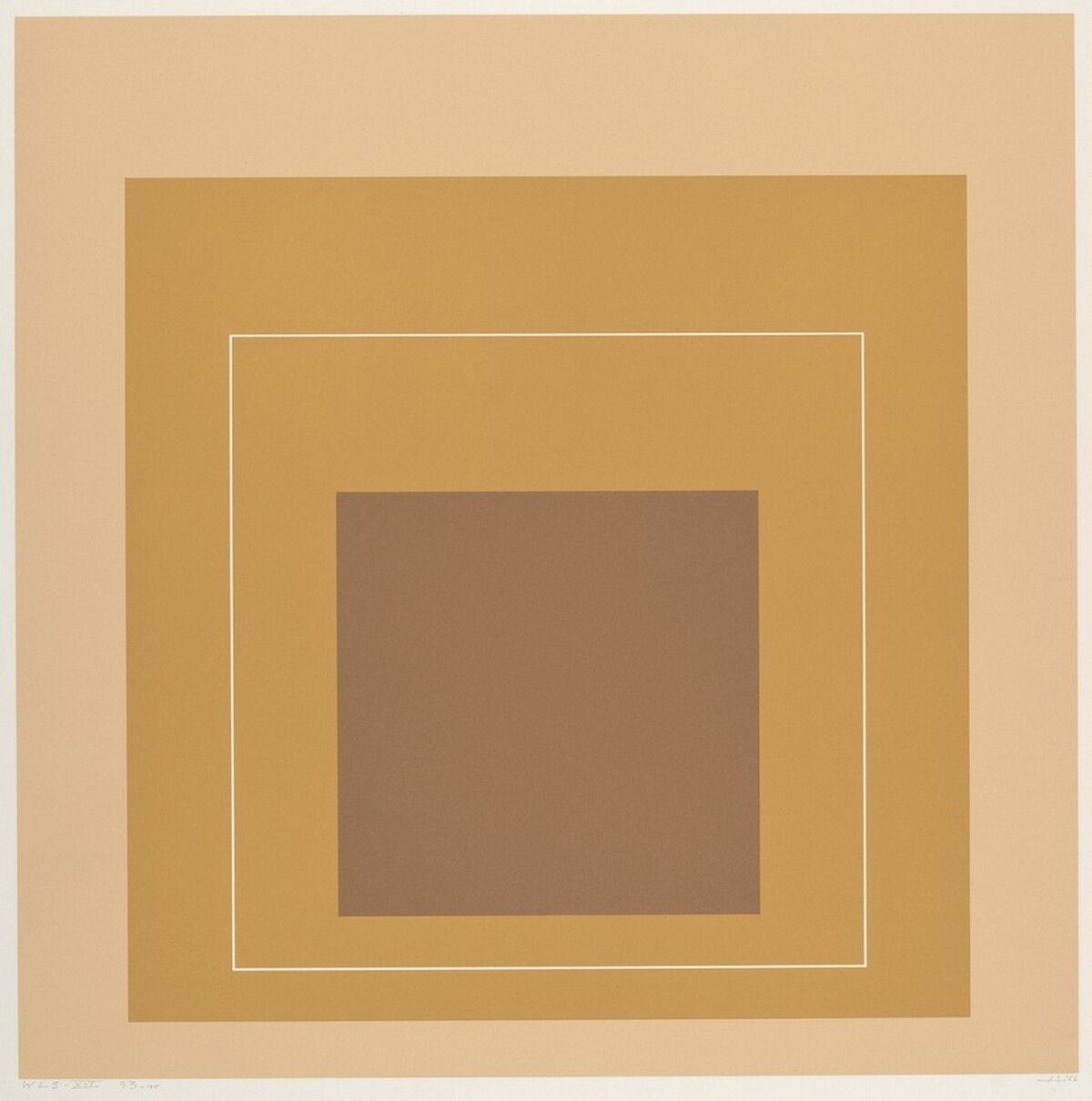 WLS XVI from White Line Squares (Series II) by Josef Albers