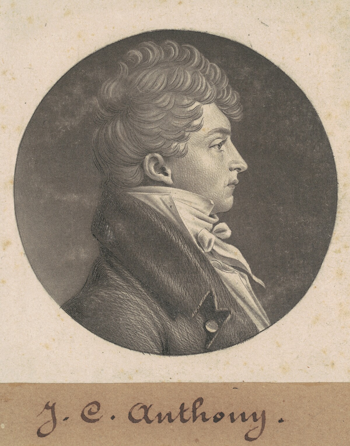 Unidentified Man by Charles B. J. Févret de Saint-Mémin