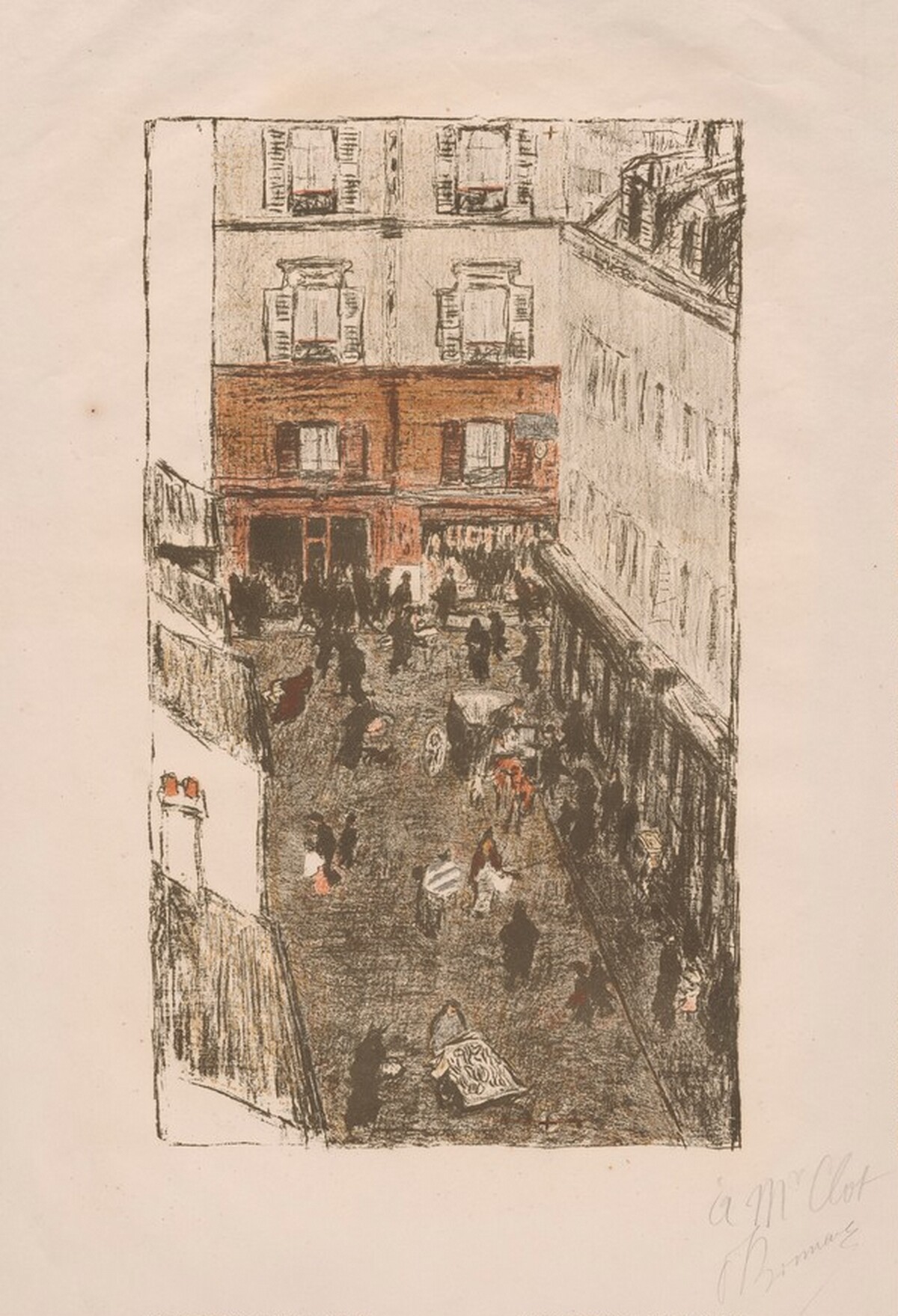 Street Corner Seen from Above (Coin de rue vue d'en haut) by Pierre Bonnard, Ambroise Vollard (publisher)