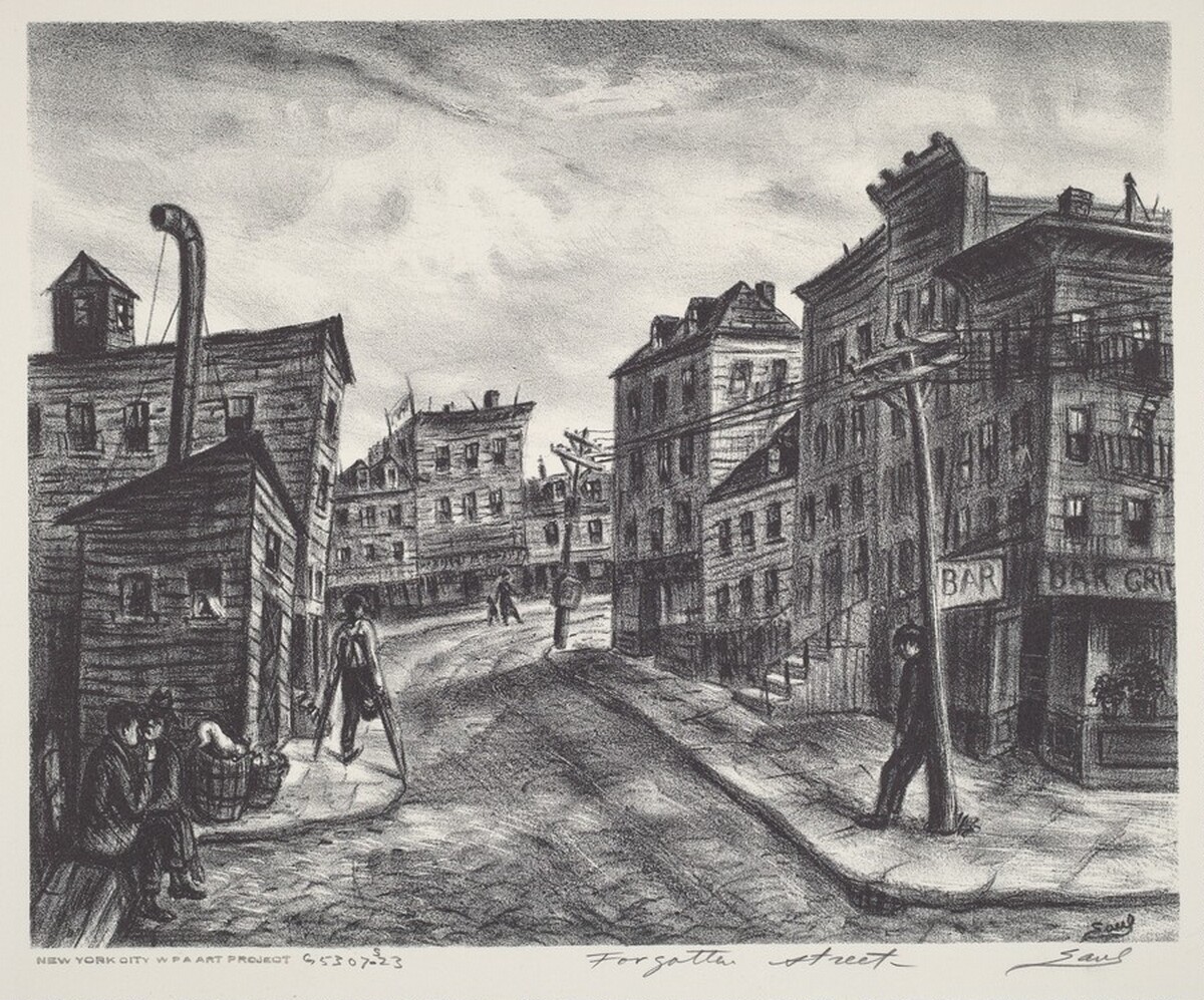 Forgotten Street by Saul Kovner