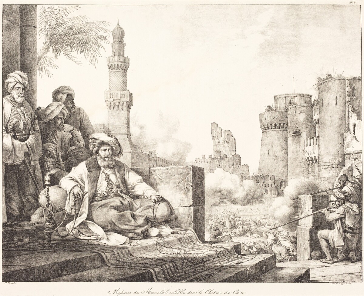 Massacre des Mameluks Rebelles dans le Château de Caire by Horace Vernet