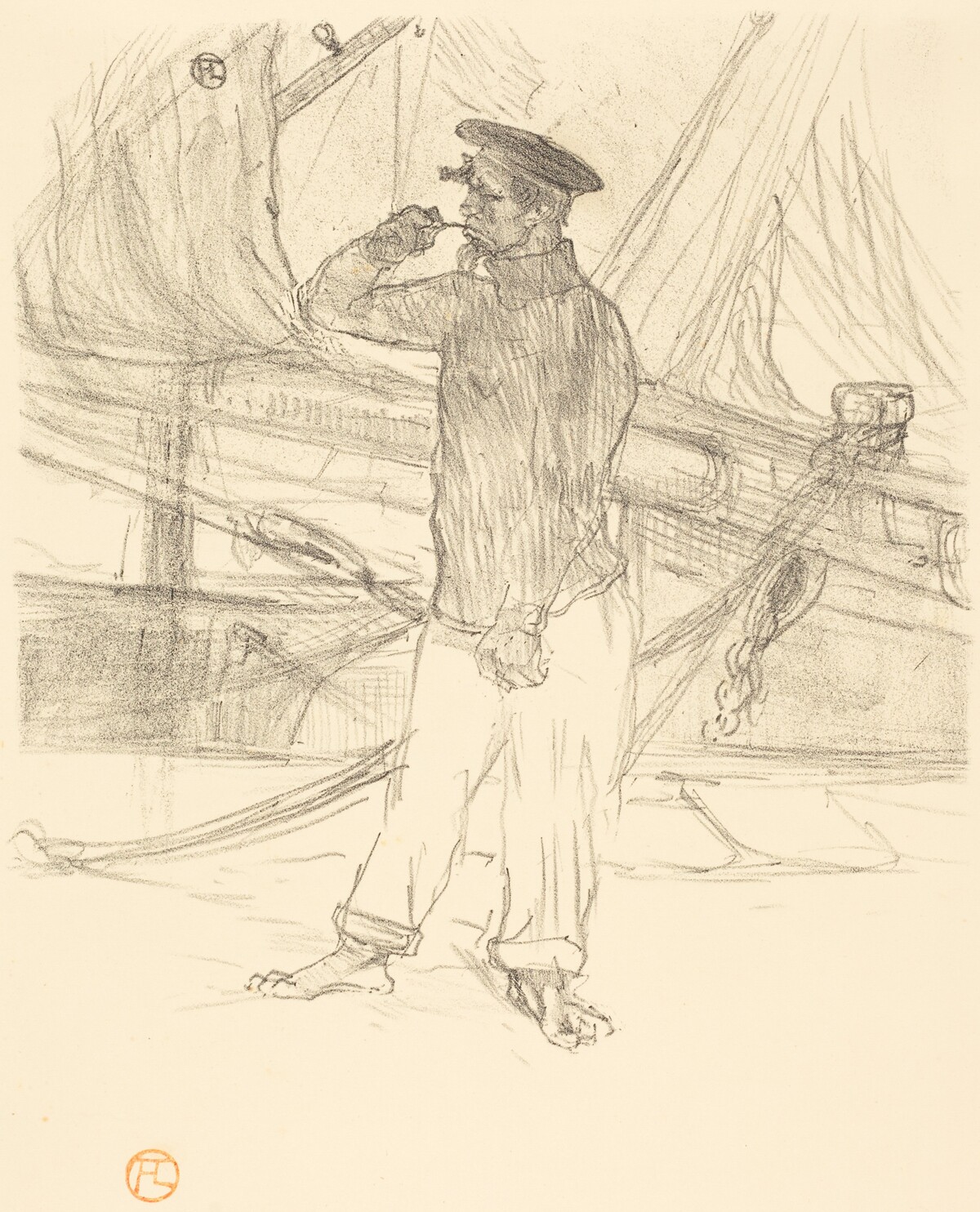 L'hareng saur by Henri de Toulouse-Lautrec