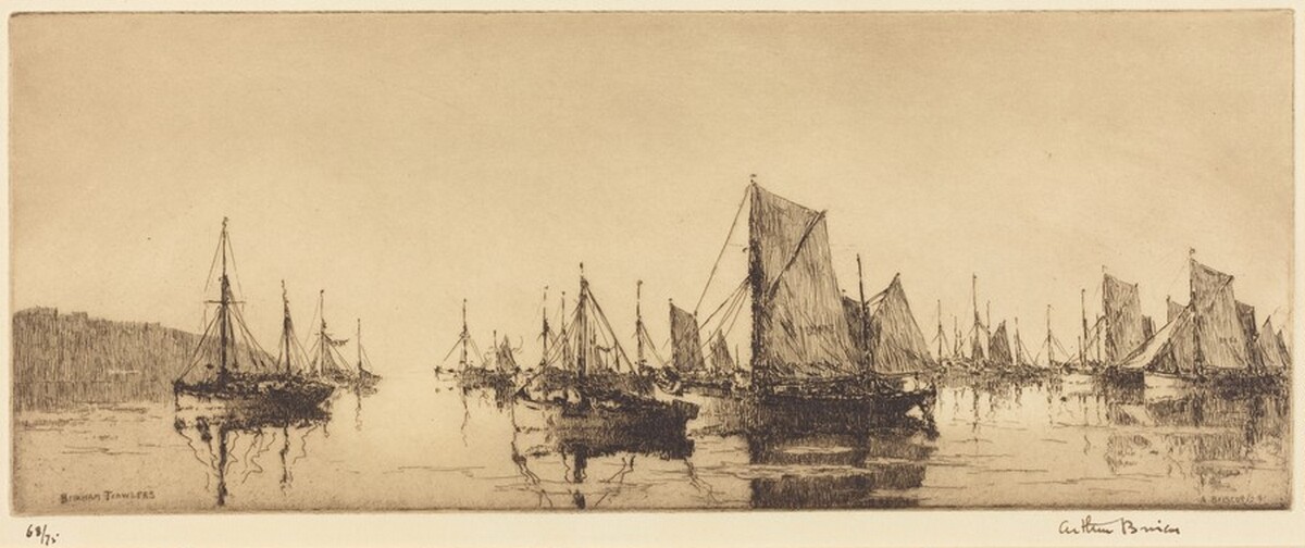 Brixham Trawlers by Arthur Briscoe