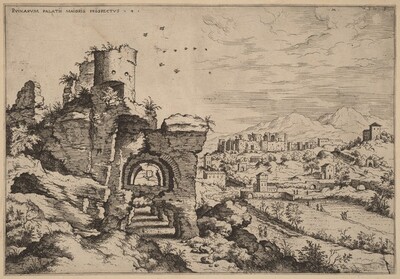 Ruins on the Palatine, Looking toward the Baths of Caracalla