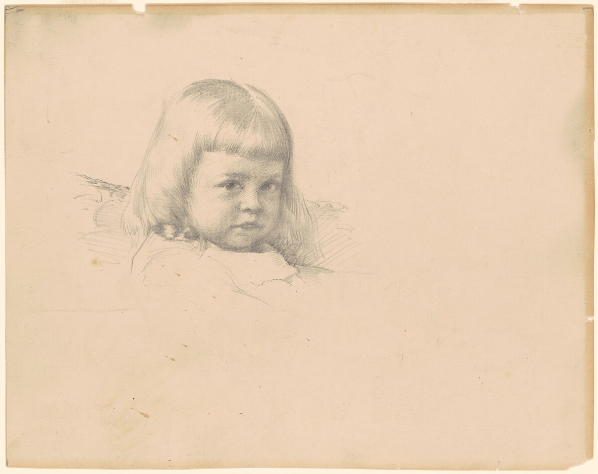 Study for "Portrait of Esther Haydin" by Robert William Vonnoh