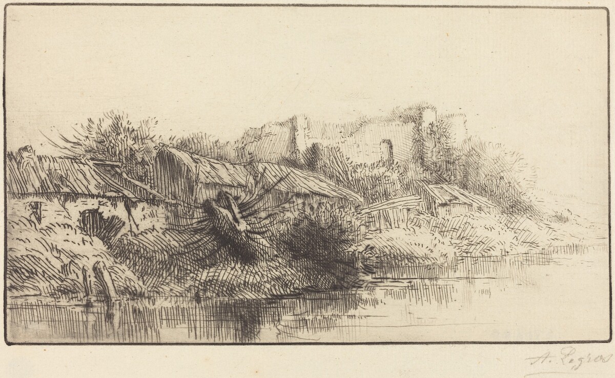 Abandoned Village (Le village abondonne) by Alphonse Legros