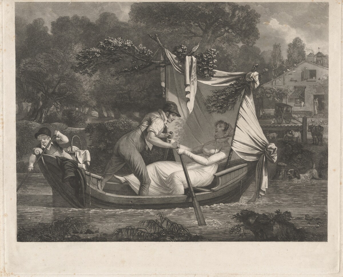 The Little Boat, or The Happy Union by Philibert-Louis Debucourt