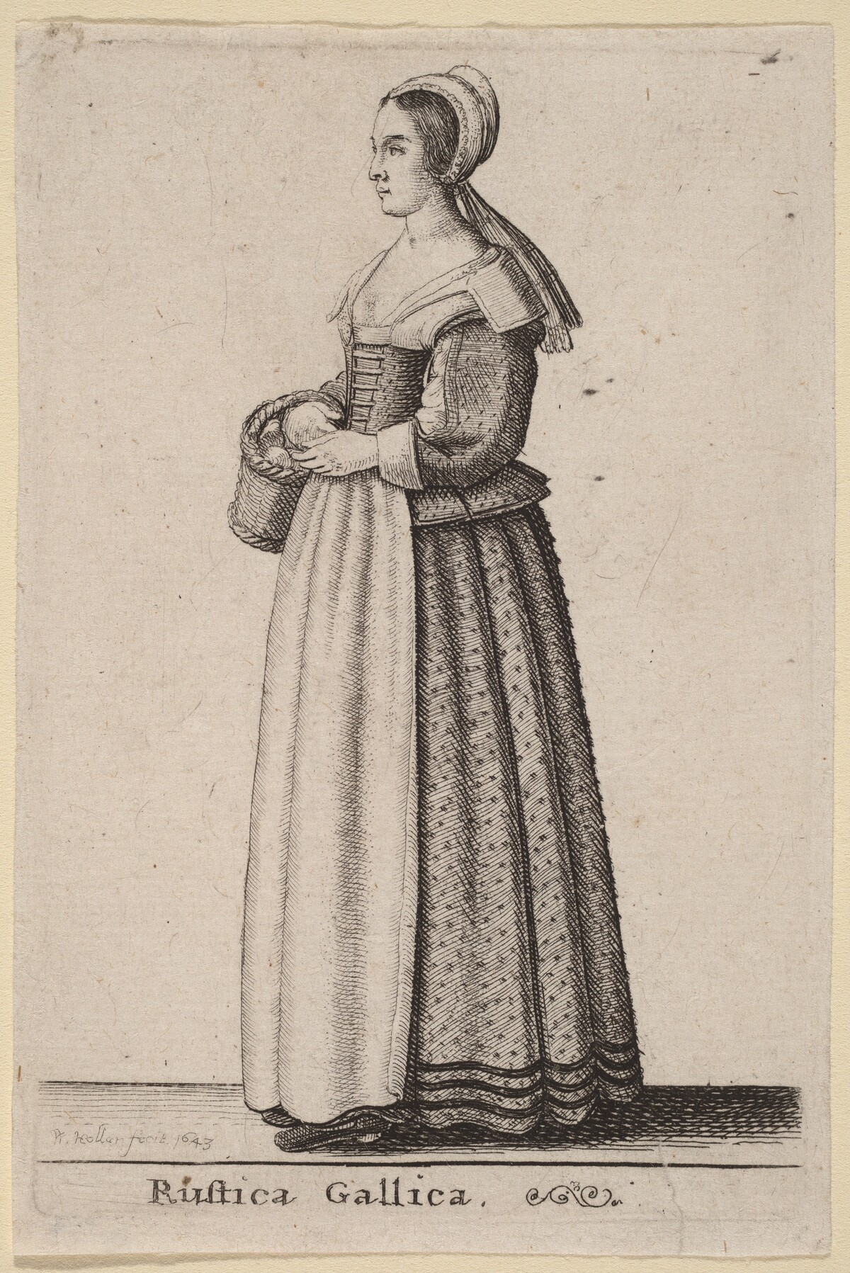 Rustica Gallica by Wenceslaus Hollar