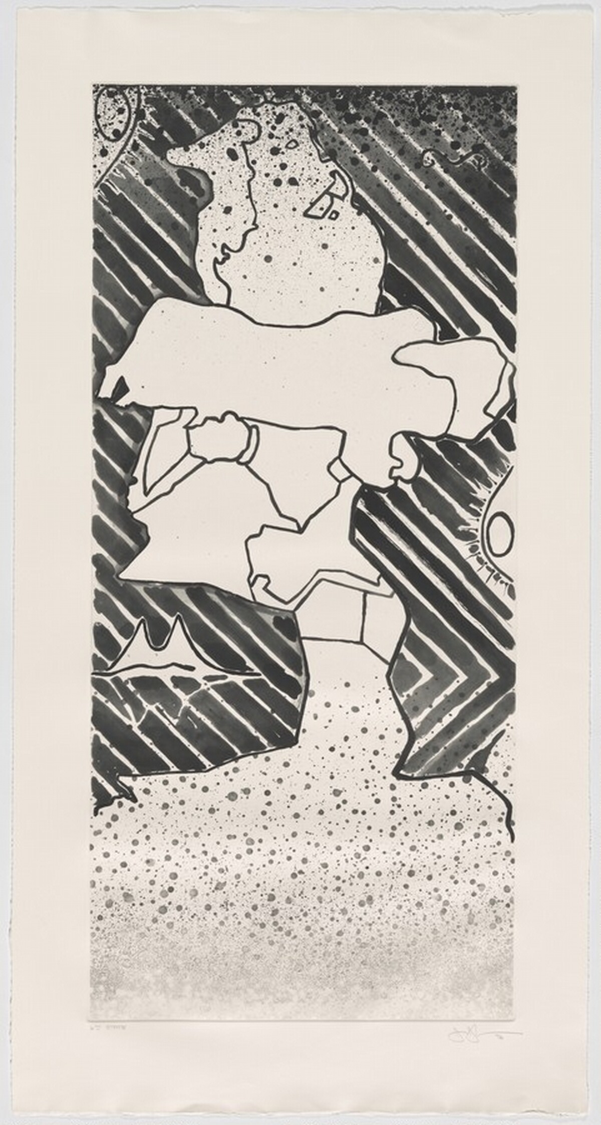 Green Angel 2 [state proof of 6th state] by Jasper Johns