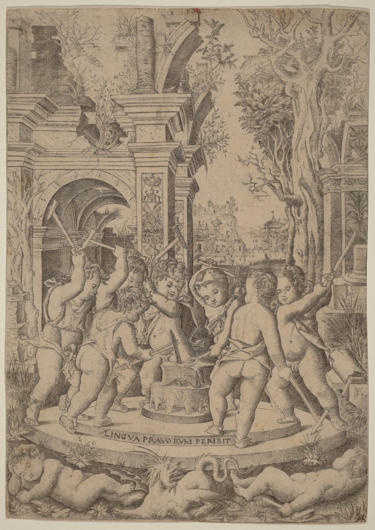 Fate of an Evil Tongue by Nicoletto da Modena