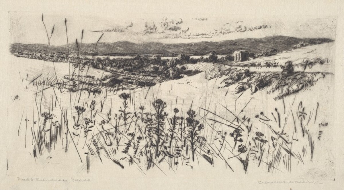 Road to Cuernavaca, Mexico by Cadwallader Washburn