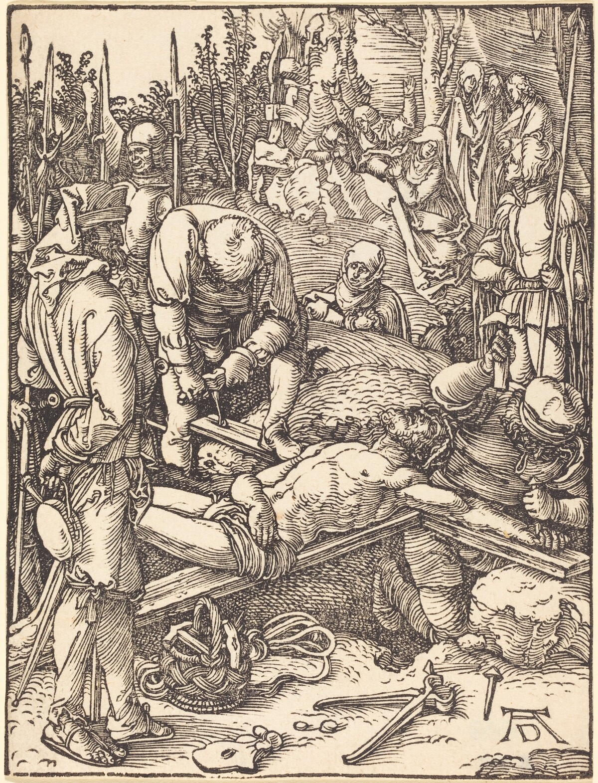 Christ Nailed to the Cross by Albrecht Dürer