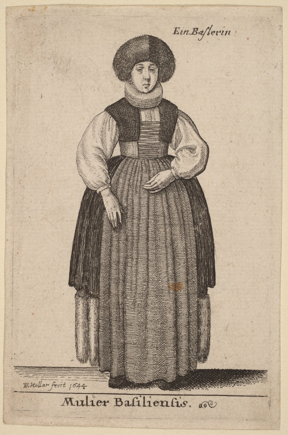 Mulier Basiliensis by Wenceslaus Hollar