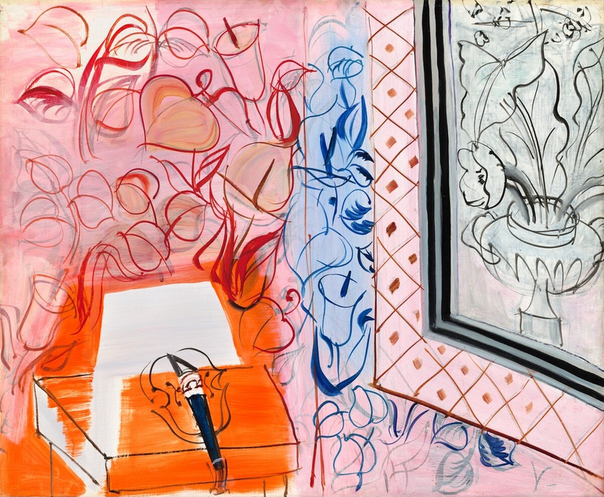 Music and the Pink Violin by Raoul Dufy