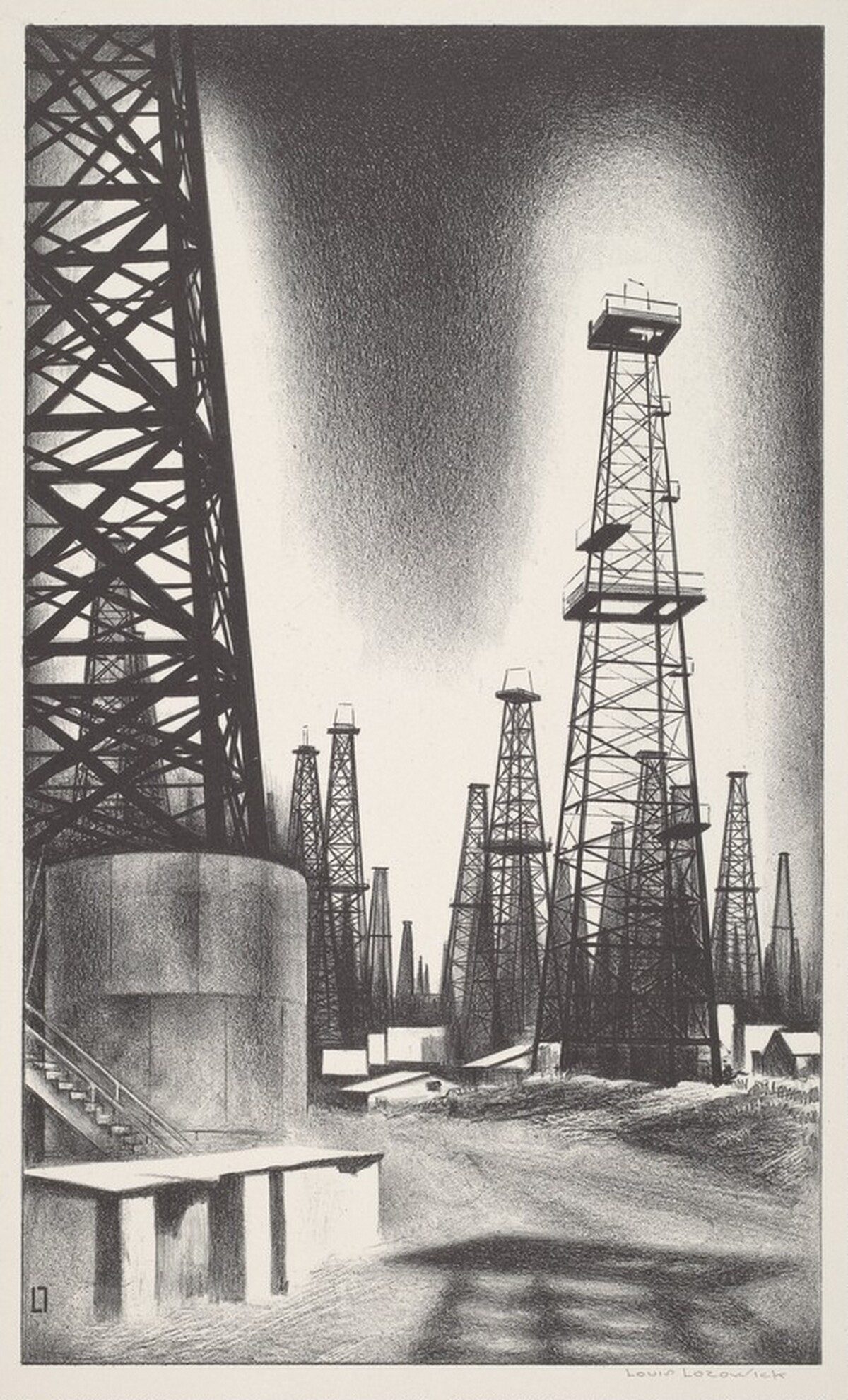 Oil Country by Louis Lozowick