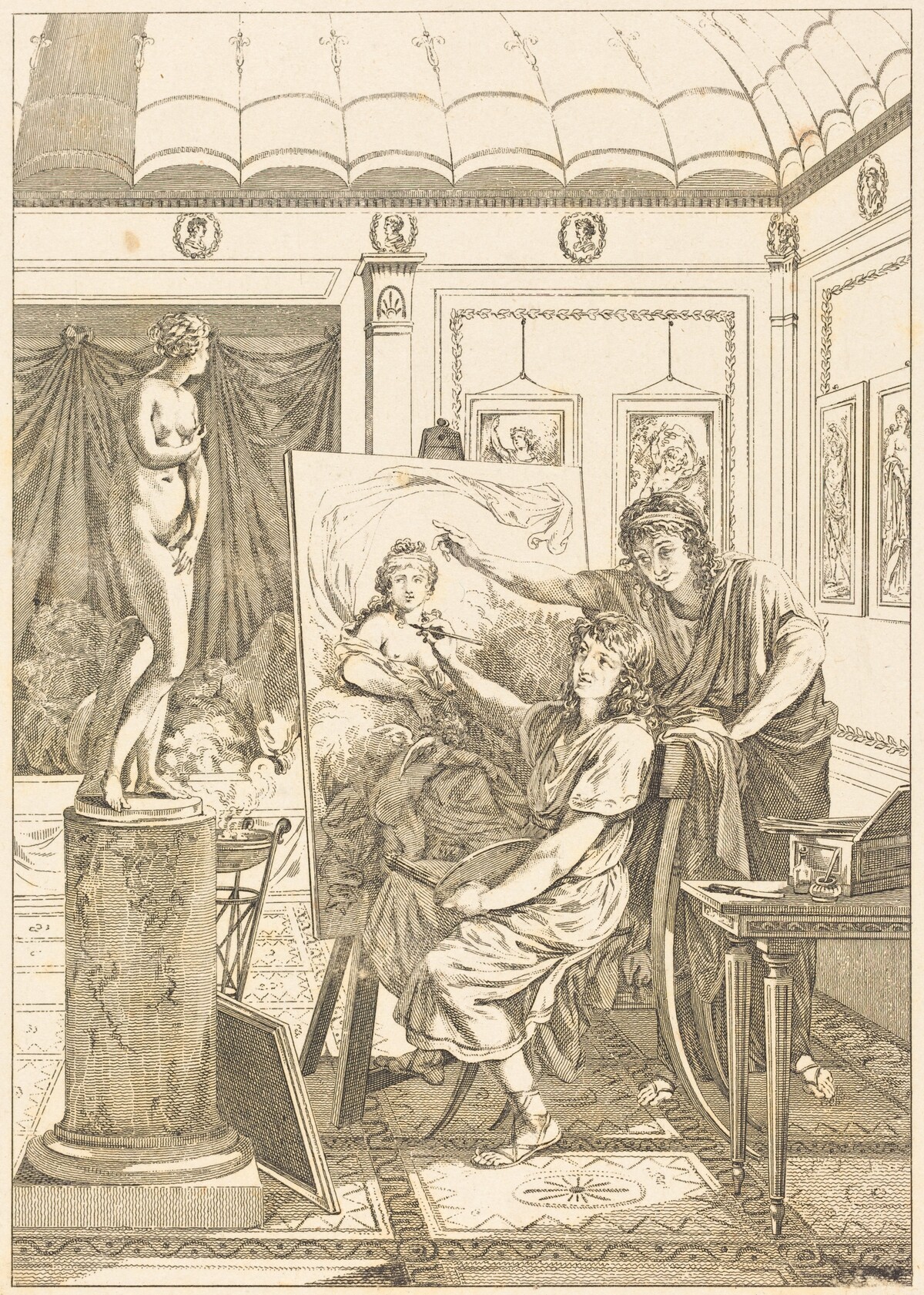 Imitation d'anacreon: Le portrait d'iris by French 18th Century