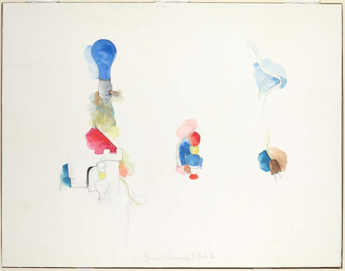 Study for a Child's Blue Wall by Jim Dine