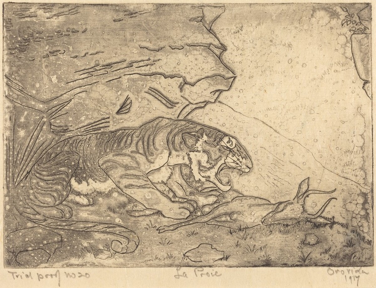 La Proie (The Prey) by Orovida Camille Pissarro