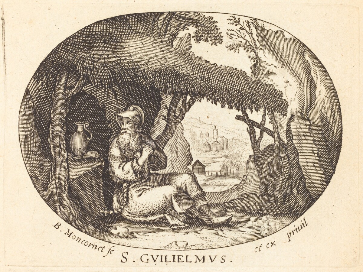 Saint William the Hermit by Balthasar Moncornet