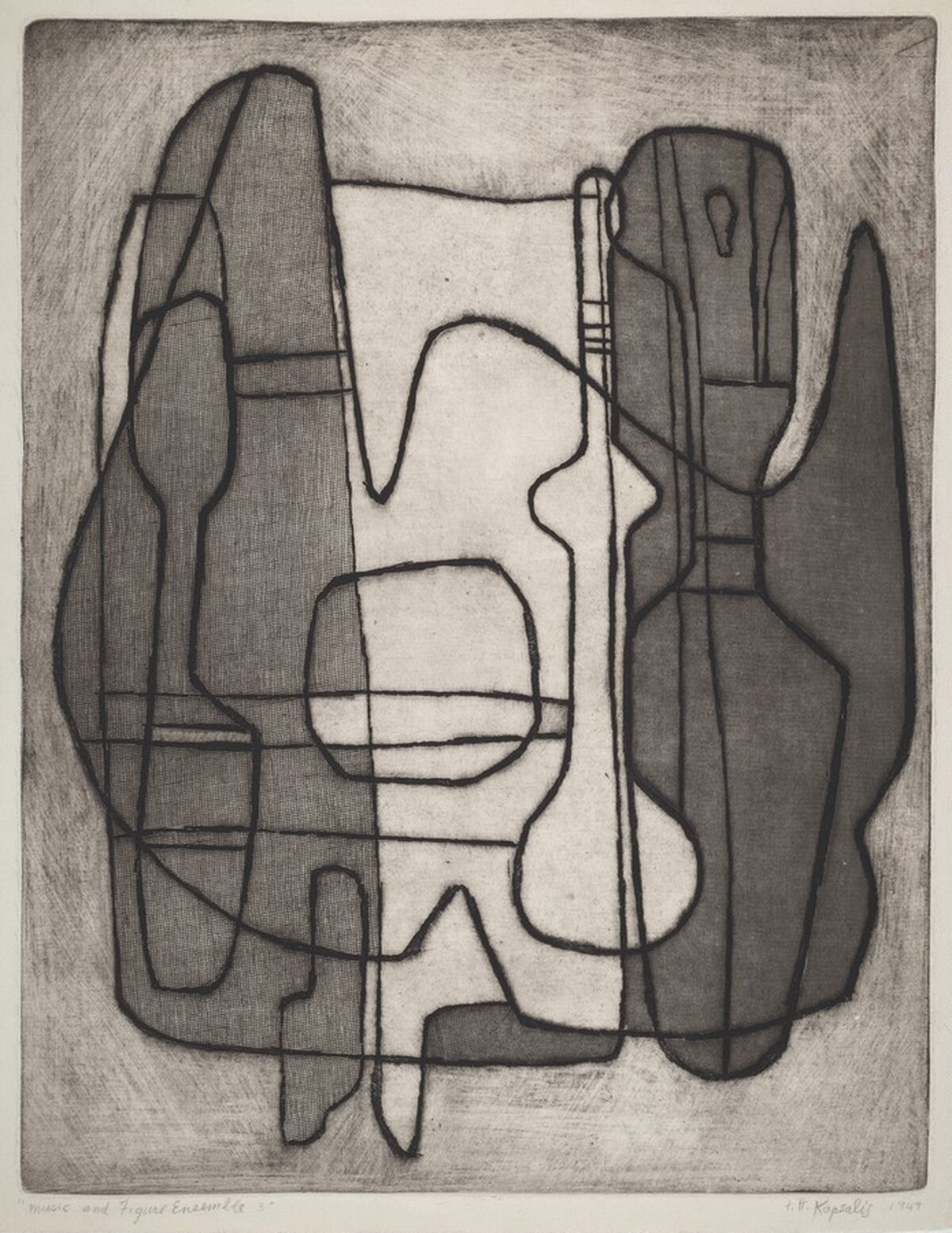 Music and Figure Ensemble #3 by Thomas Harry Kapsalis