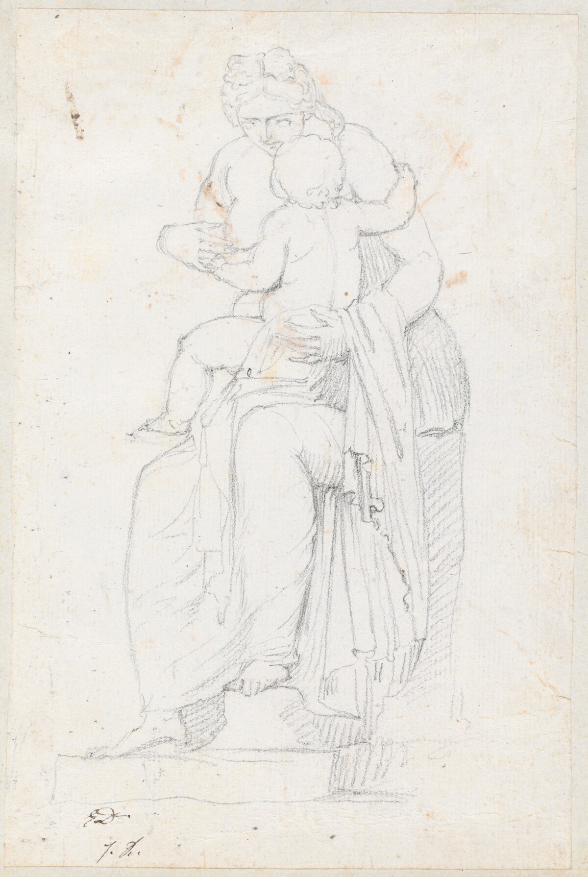 Leucothea, Front View by Jacques-Louis David