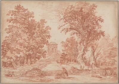 Italian Park with a Tempietto