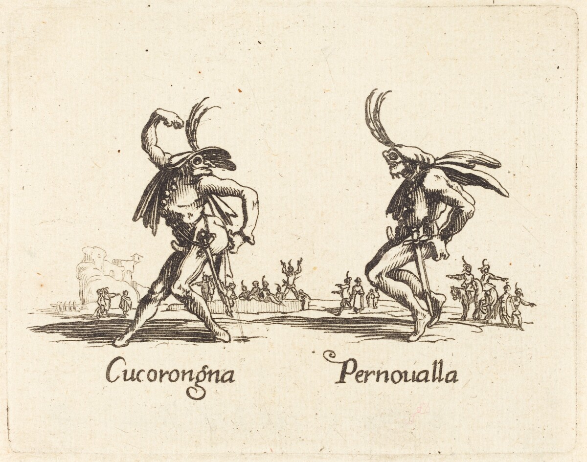 Cucorongna and Pernoualla by after Jacques Callot