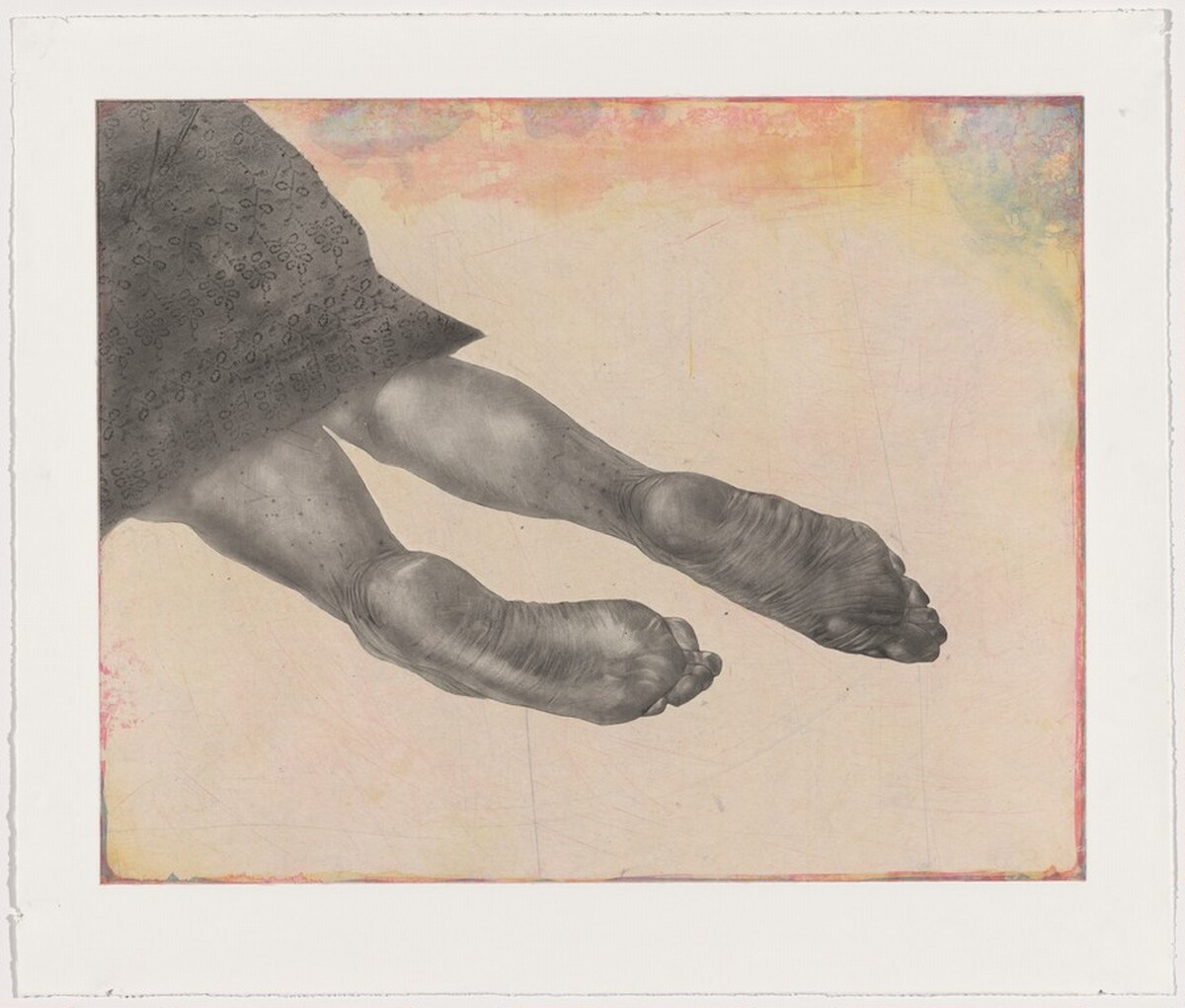 Still [working proof 7] by Kiki Smith