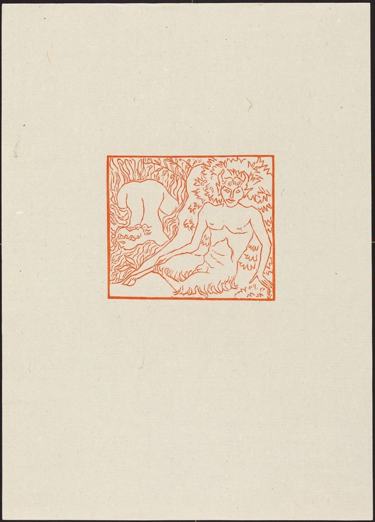 Sixth Eclogue: Faun and Aegle, the Loveliest Naiad (Chevre-pieds et naide) by Aristide Maillol