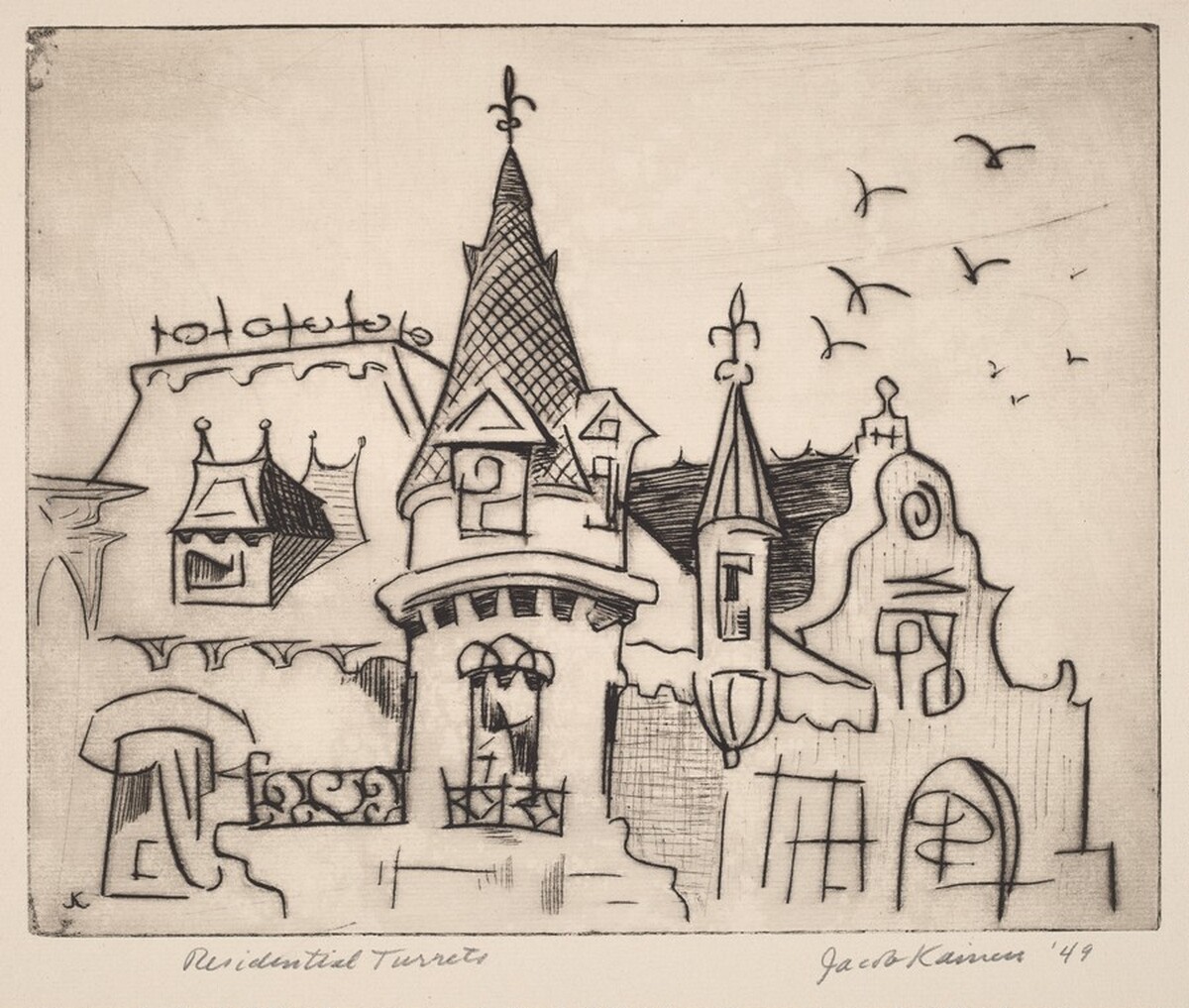 Residential Turrets by Jacob Kainen